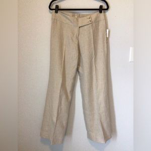 MICHAEL KORS WIDE LEG LINEN PANTS SIZE 6 NWT